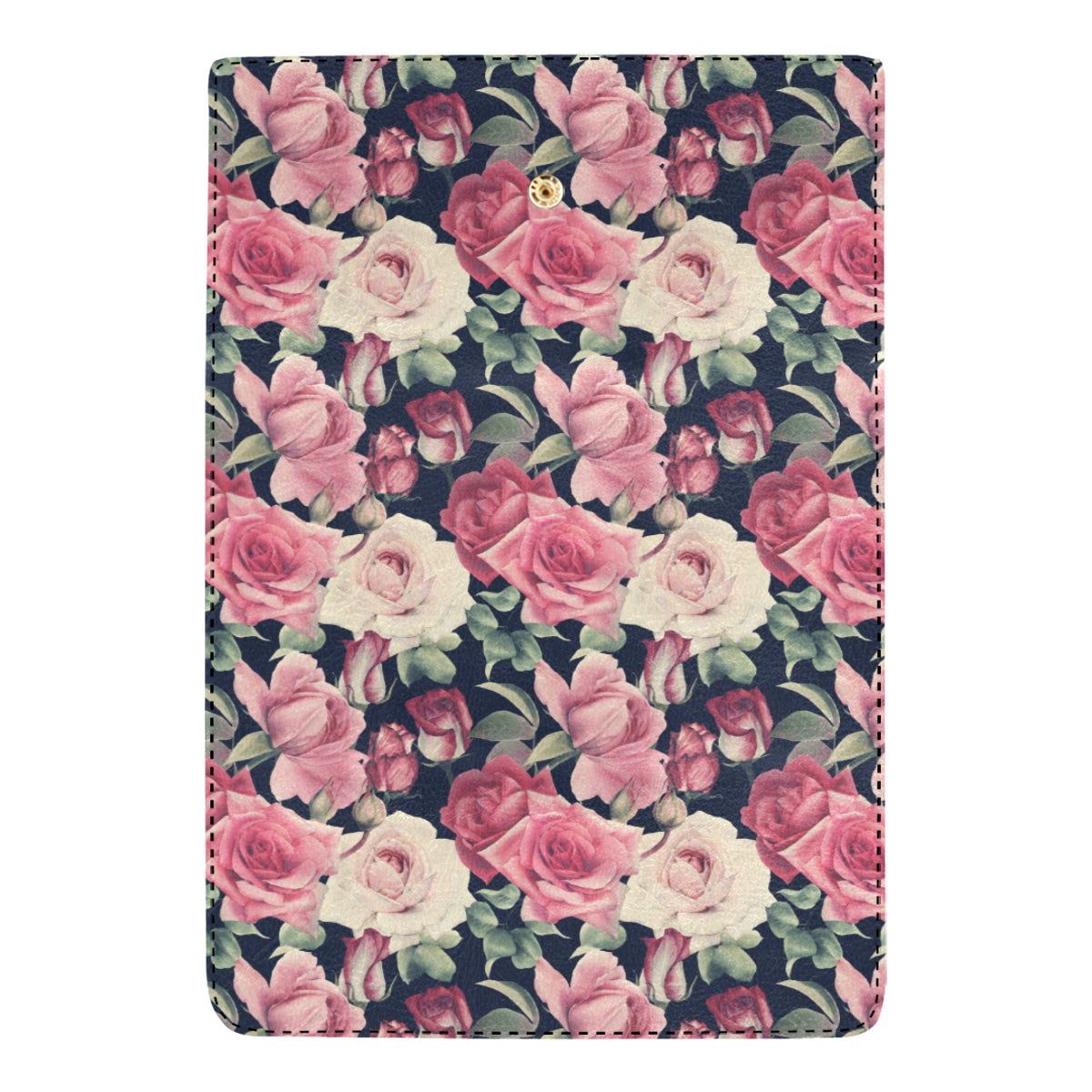 Rose Pattern Print Design RO05 Women's Trifold Wallet
