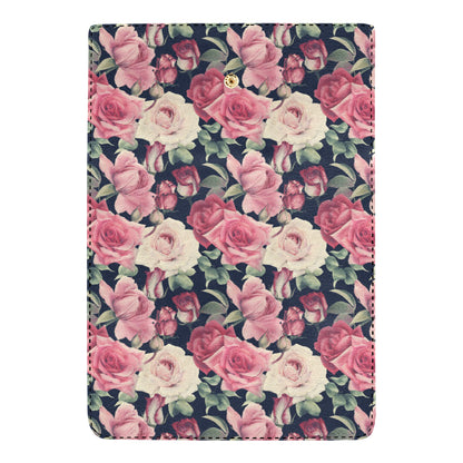 Rose Pattern Print Design RO05 Women's Trifold Wallet