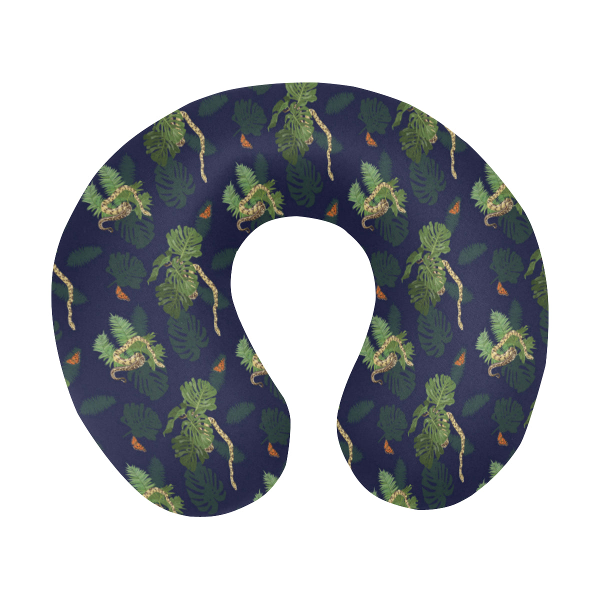 Boa Pattern Print Design 02 U-Shaped Travel Neck Pillow