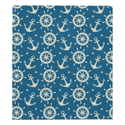 Anchor Pattern Print Design 01 Premium Quilt