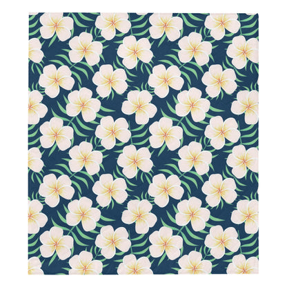 Pink Plumeria Pattern Print Design PM016 Premium Quilt