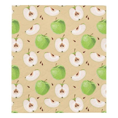 Apple Pattern Print Design AP07 Premium Quilt