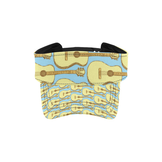Acoustic Guitar Pattern Print Design 03 Unisex Sun Visor