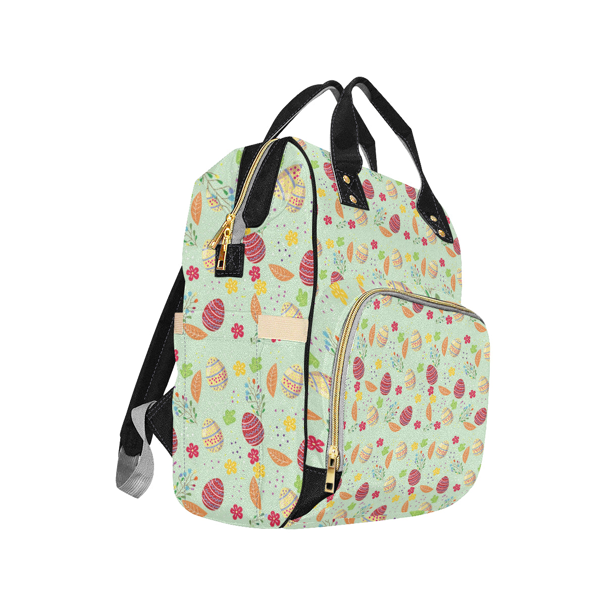 Easter Eggs Pattern Print Design RB07 Diaper Bag Backpack