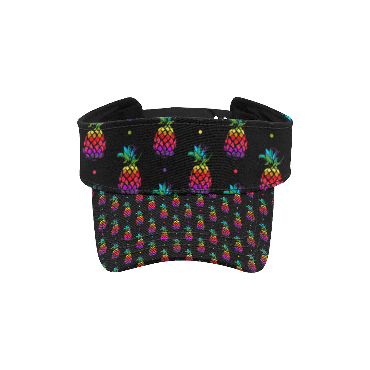 Pineapple Rainbow Dot Print Unisex Sun Visor