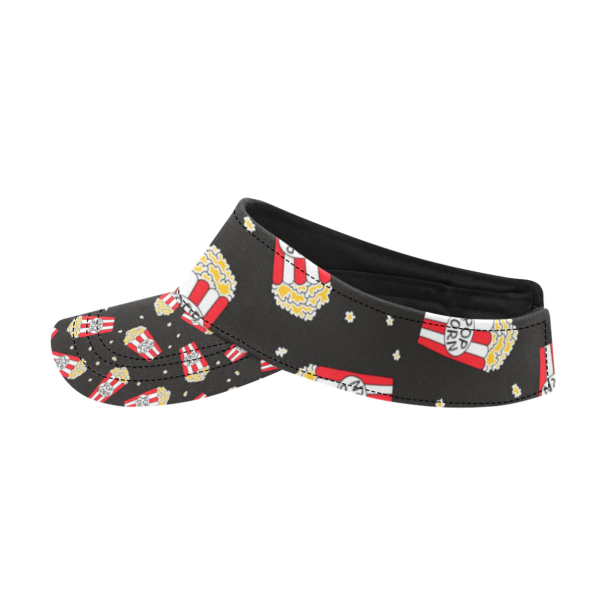 Popcorn Pattern Print Design A01 Unisex Sun Visor