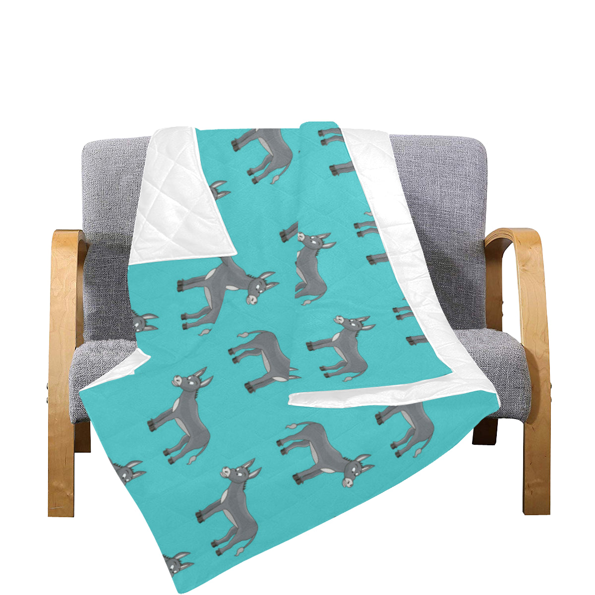 Donkey Pattern Print Design 01 Premium Quilt