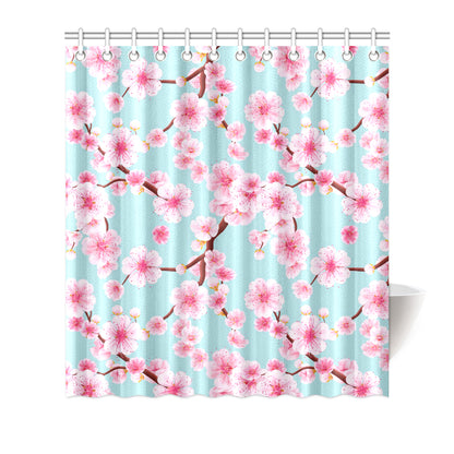 Cherry Blossom Pattern Print Design CB04 Shower Curtain