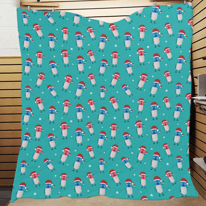Pill Pattern Print Design A03 Premium Quilt