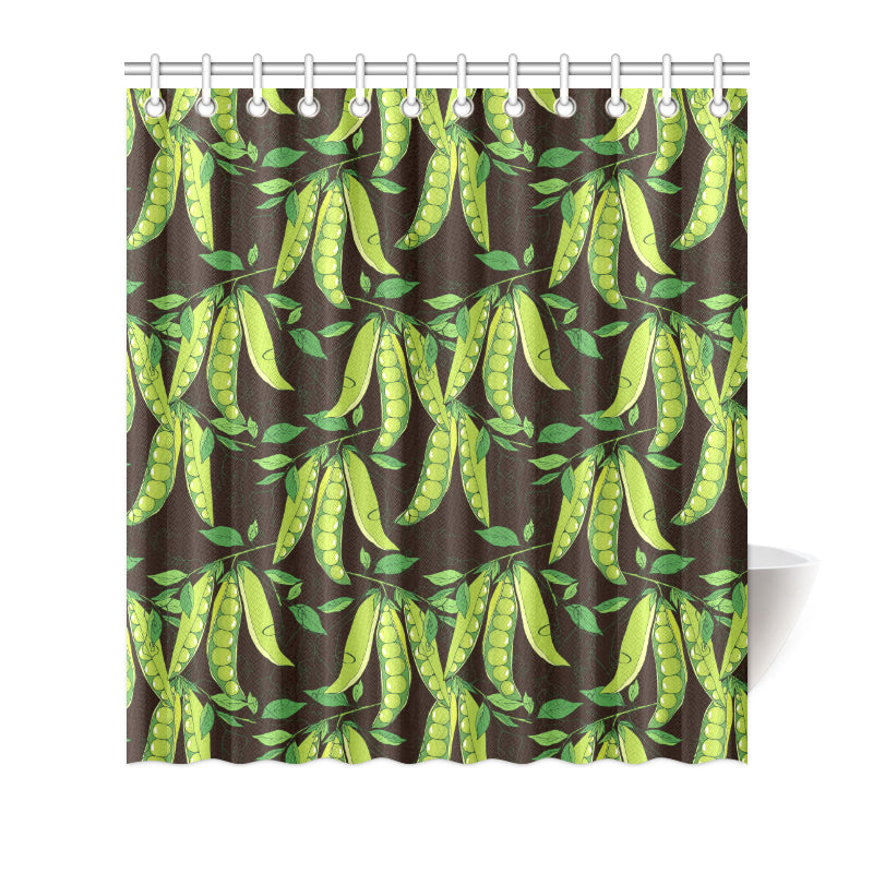 Peas Pattern Print Design A03 Shower Curtain