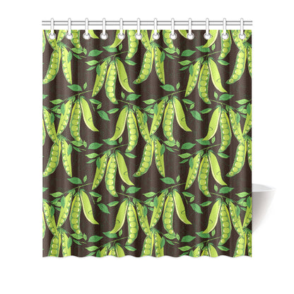 Peas Pattern Print Design A03 Shower Curtain