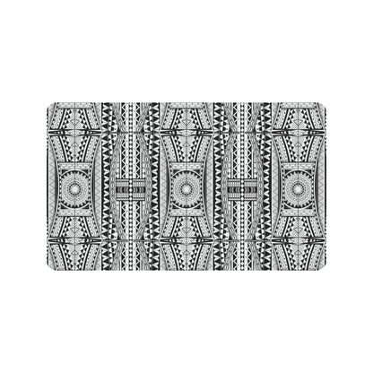 Polynesian Tattoo Design Rubber Doormat