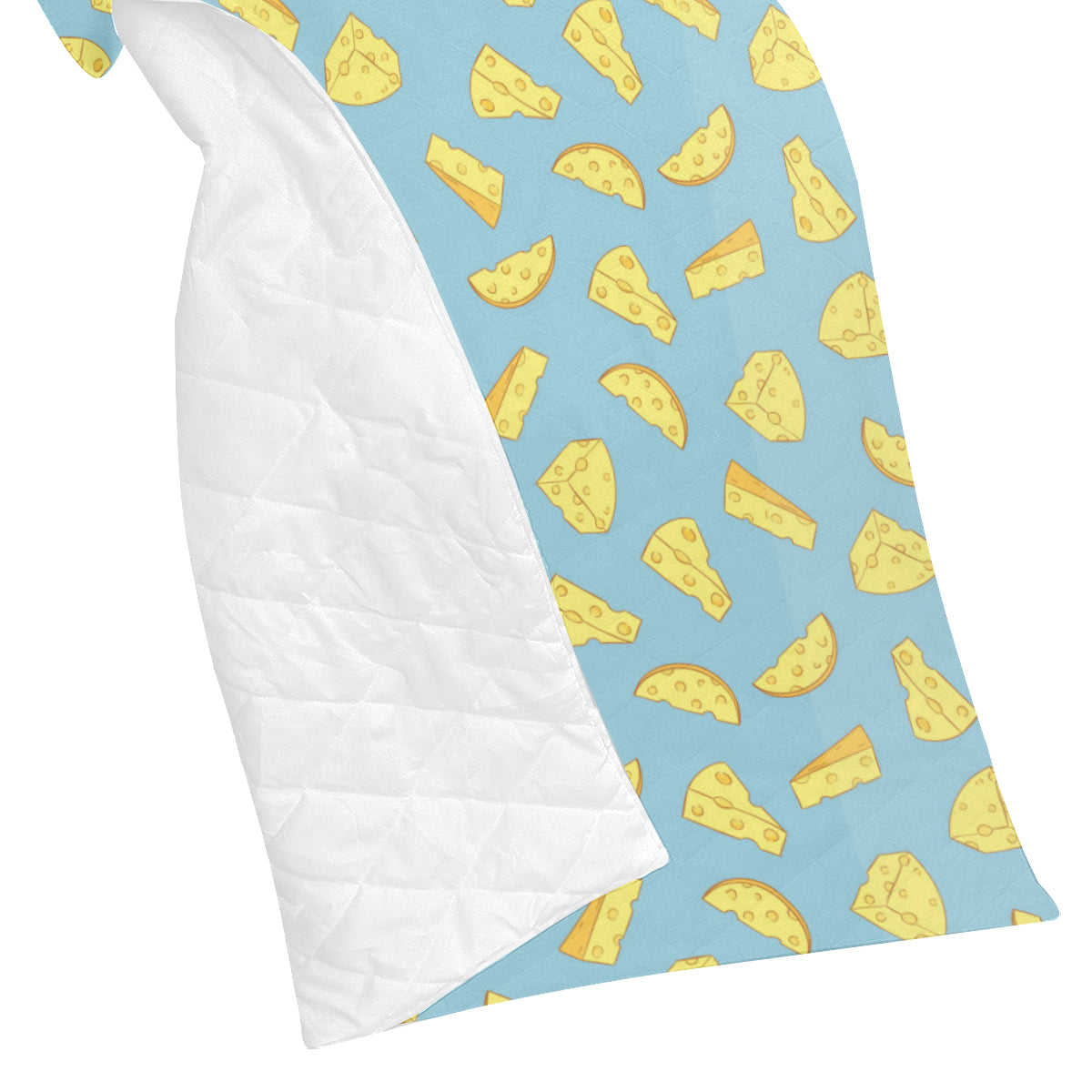 Cheese Pattern Print Design 04 Premium Quilt