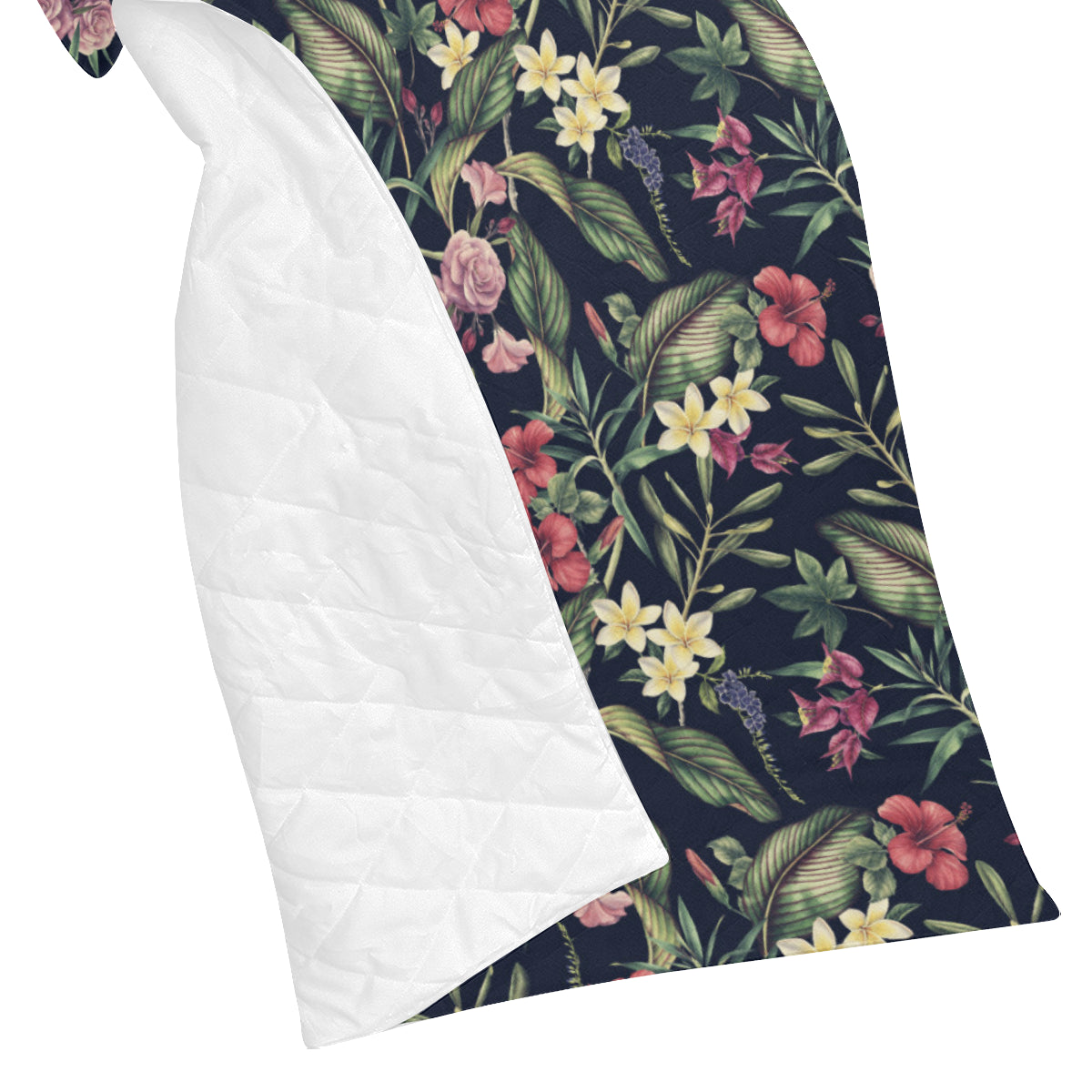 Tropical Flower Pattern Premium Quilt