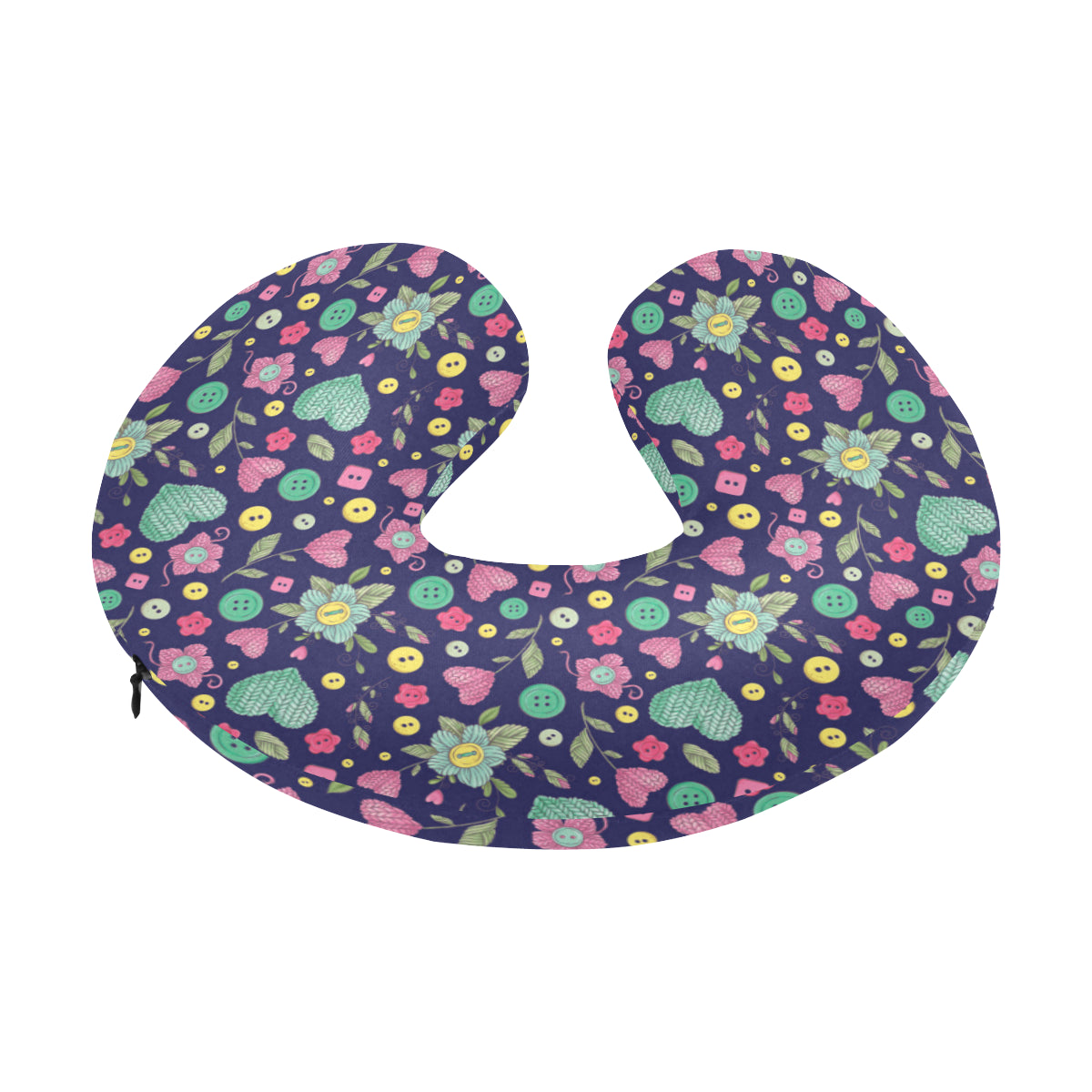 Crochet Pattern Print Design 02 U-Shaped Travel Neck Pillow