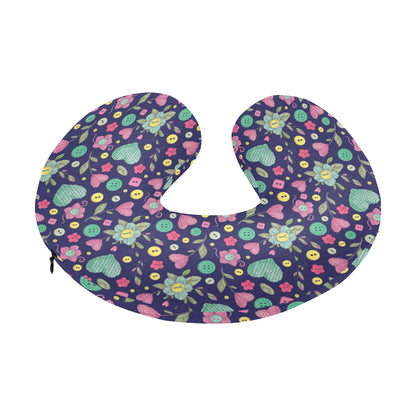 Crochet Pattern Print Design 02 U-Shaped Travel Neck Pillow