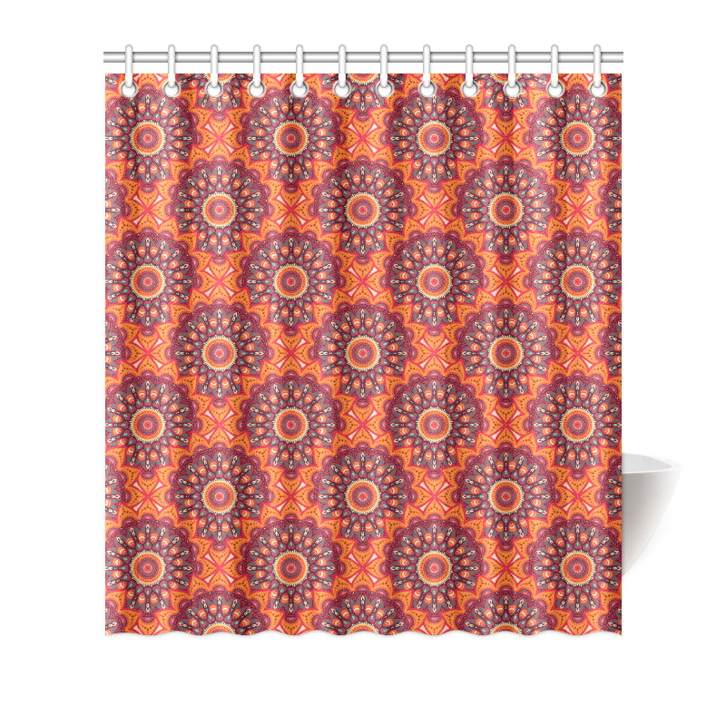 Bohemian Pattern Print Design 04 Shower Curtain