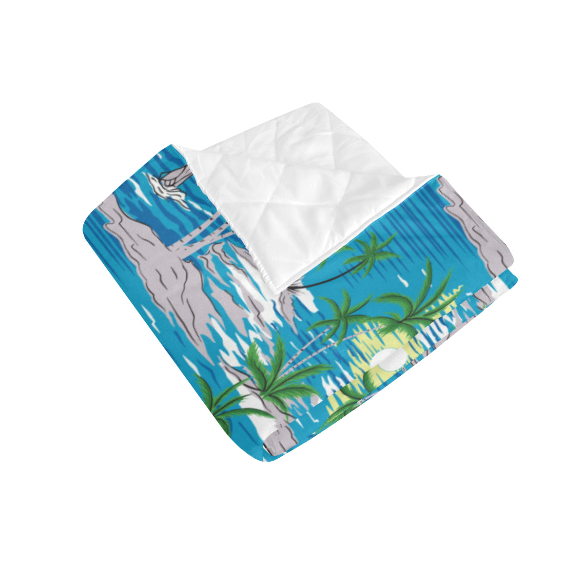 Palm Tree Beach Premium Quilt