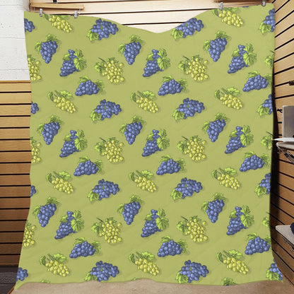Grape Pattern Print Design GP08 Premium Quilt