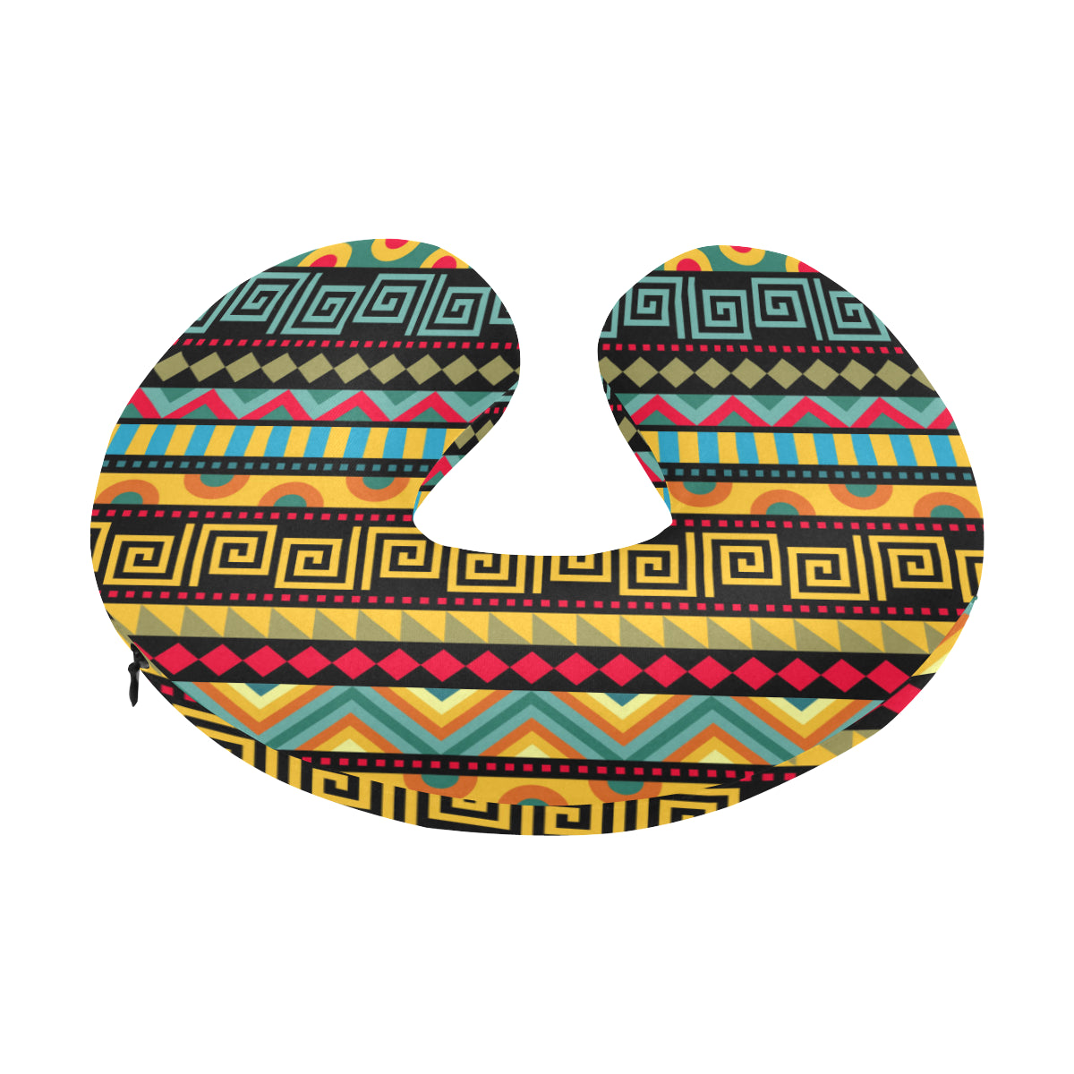 African Pattern Print Design 03 U-Shaped Travel Neck Pillow