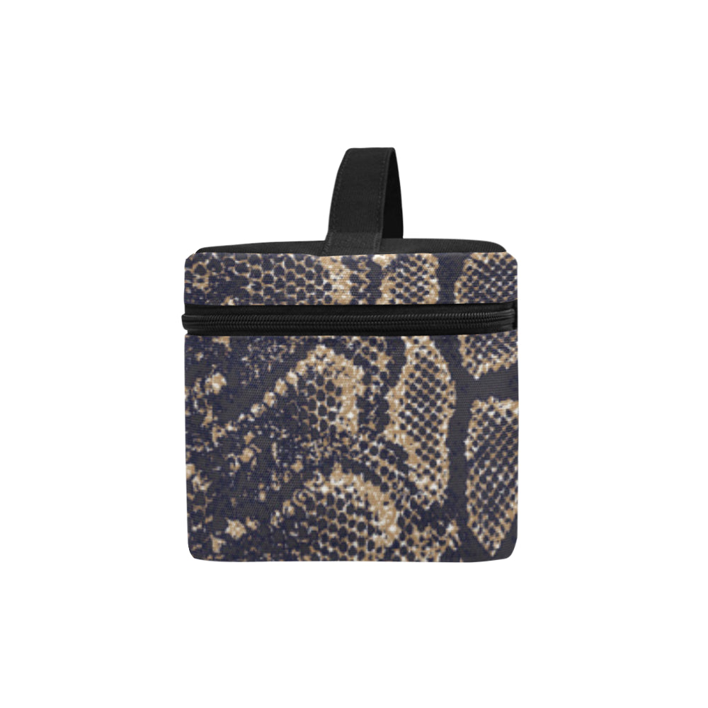 Snake Skin Pattern Print Makeup Bag
