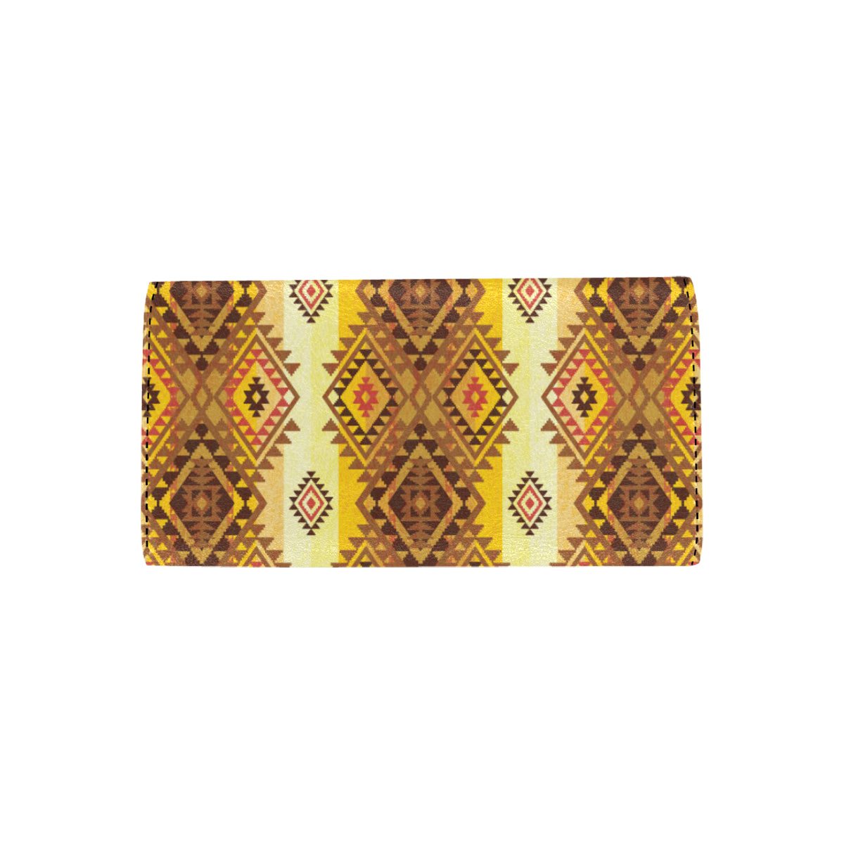 Native Pattern Print Design A09 Women's Trifold Wallet
