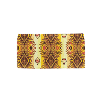 Native Pattern Print Design A09 Women's Trifold Wallet