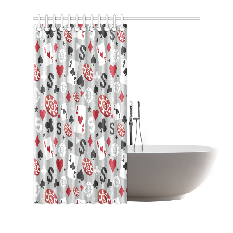 Casino Pattern Print Design 01 Shower Curtain