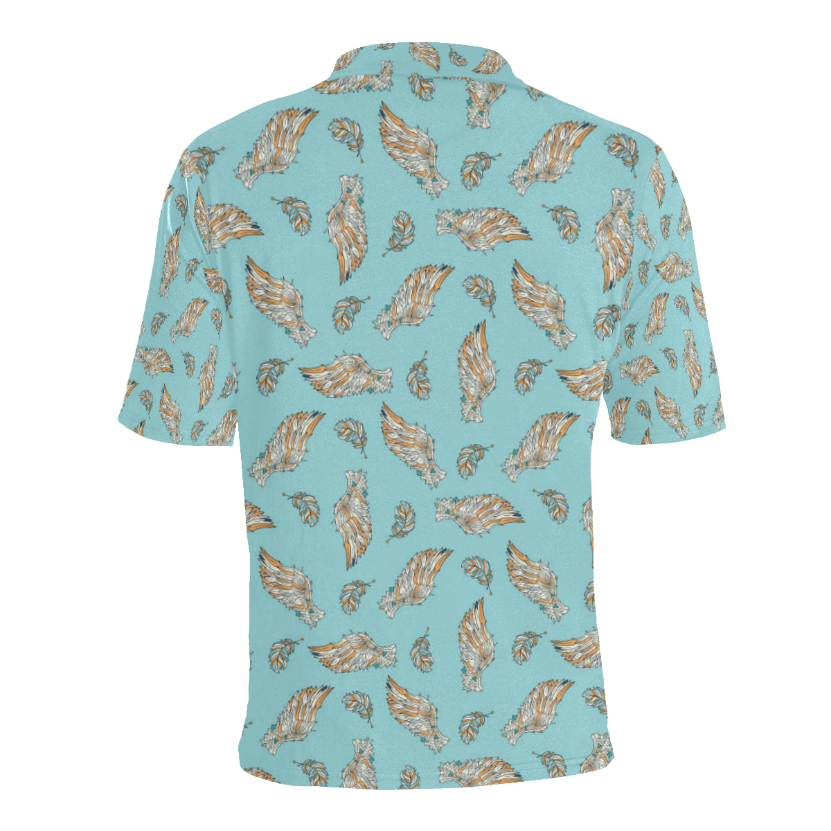 Angel Wings Pattern Print Design 03 Men Polo Shirt