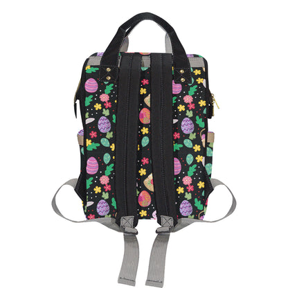 Easter Eggs Pattern Print Design RB05 Diaper Bag Backpack