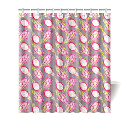 Dragonfruit Pattern Print Design DF03 Shower Curtain