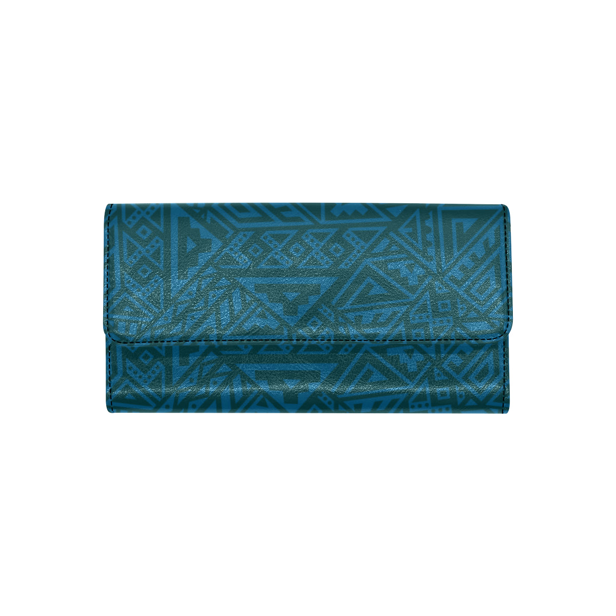 Maori Pattern Print Design 03 Women's Trifold Wallet