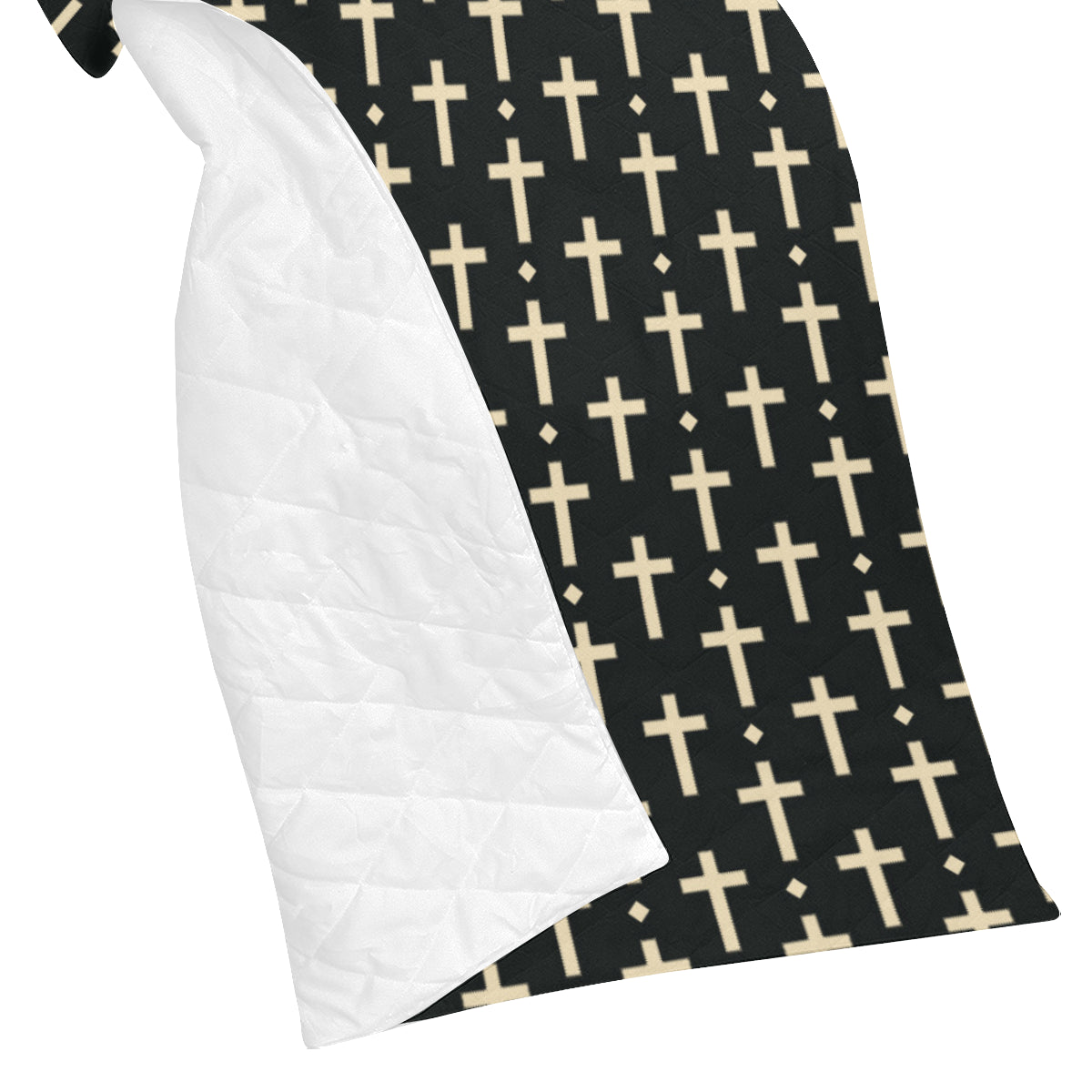 Cross Pattern Print Design 03 Premium Quilt