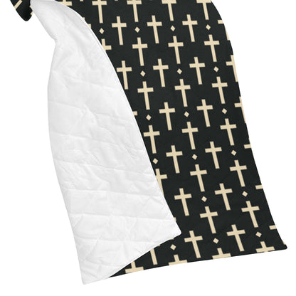 Cross Pattern Print Design 03 Premium Quilt