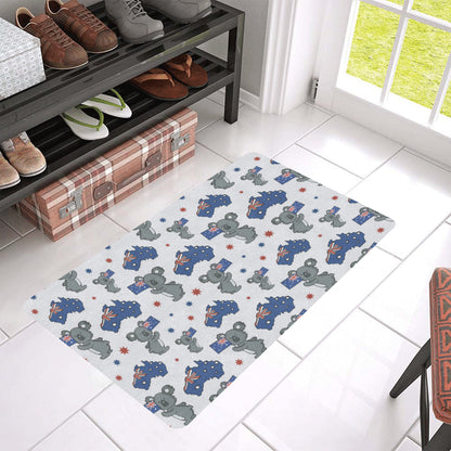 Koala Australia Day Themed Design Rubber Doormat