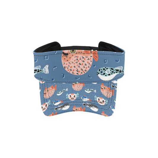 Fugu Pattern Print Design 02 Unisex Sun Visor