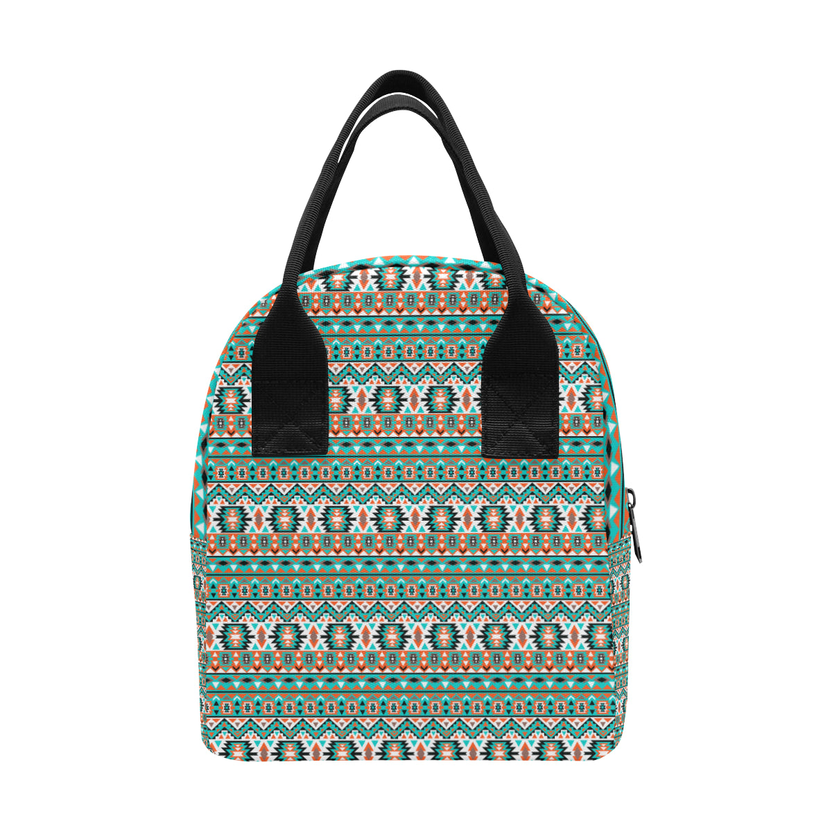 Indian Navajo Ethnic Themed Design Print Insulated Lunch Bag
