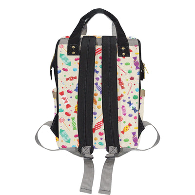 Candy Pattern Print Design 04 Diaper Bag Backpack