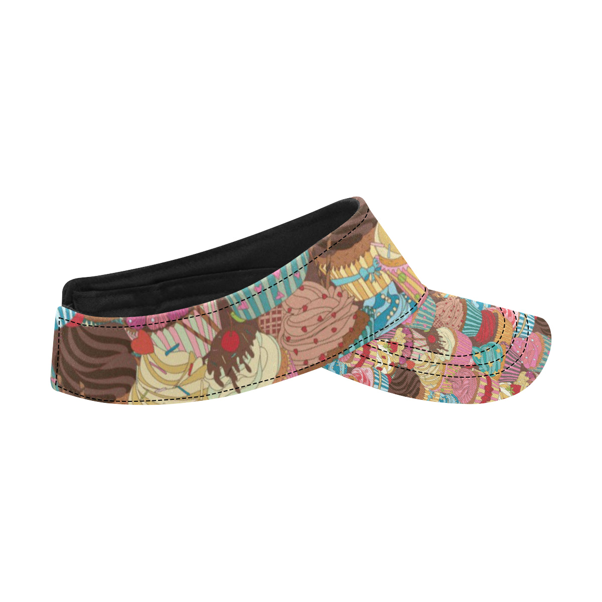 Cupcake Pattern Print Design CP01 Unisex Sun Visor