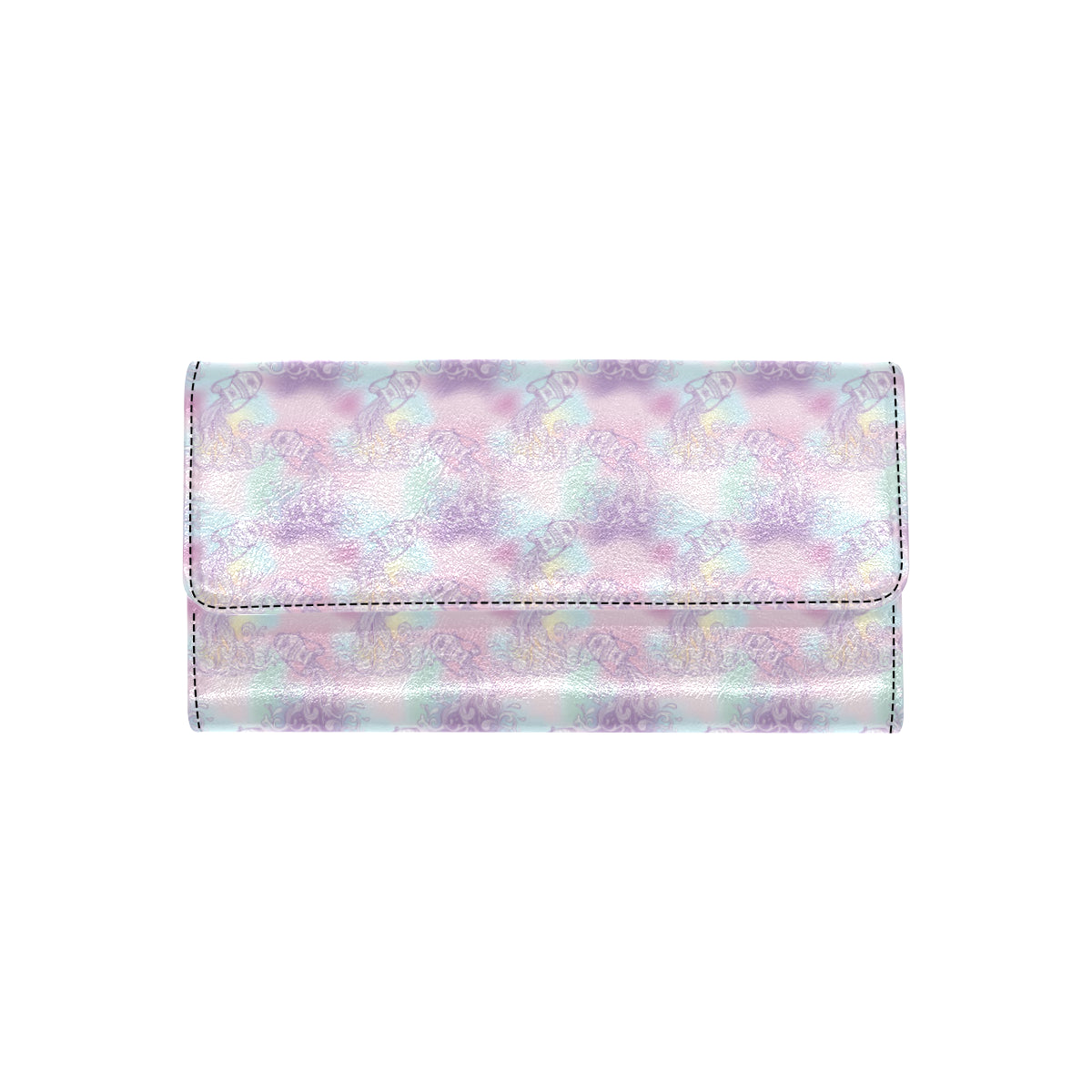 Aquarius Zodiac Pattern Print Design 01 Women's Trifold Wallet