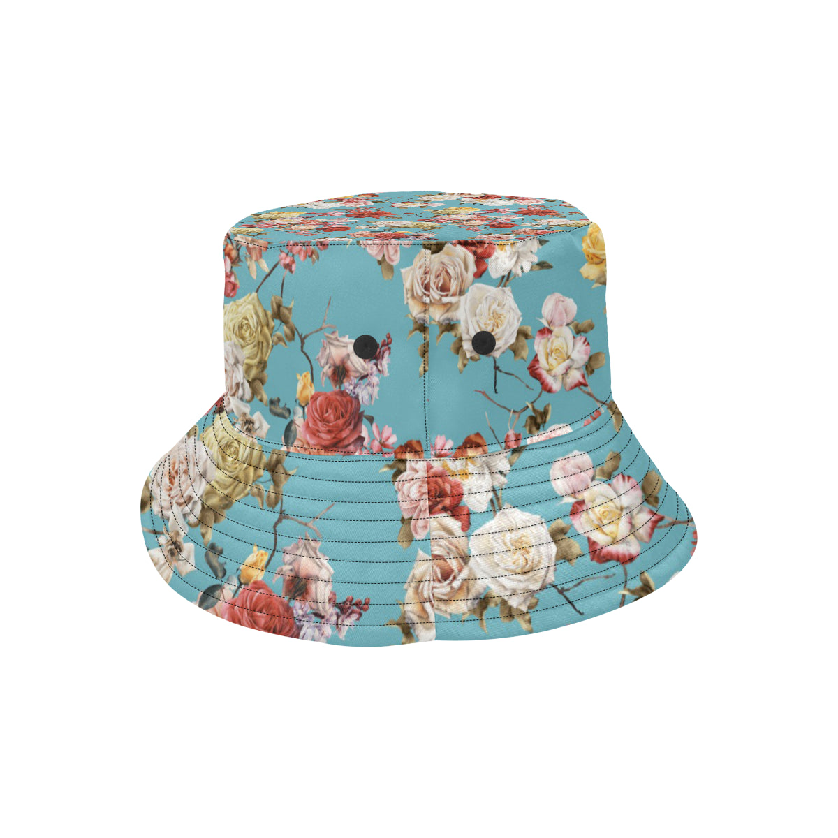 Summer Floral Pattern Print Design SF05 Unisex Bucket Hat