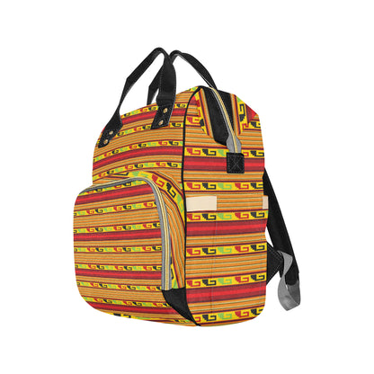 Mexican Blanket Ornament Print Pattern Diaper Bag Backpack