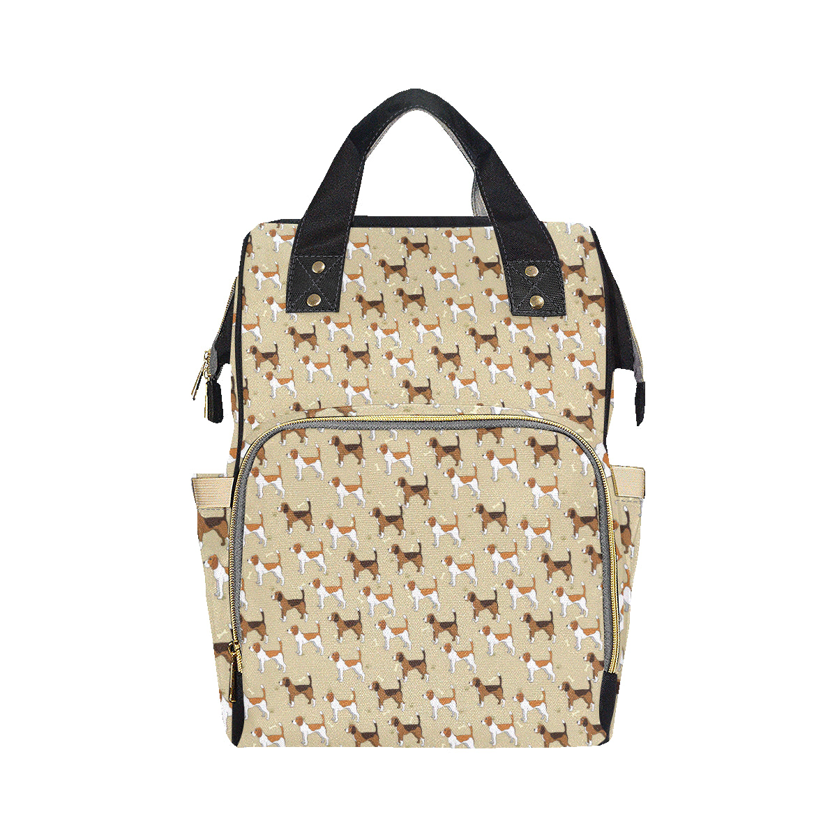 Beagle Pattern Print Design 01 Diaper Bag Backpack