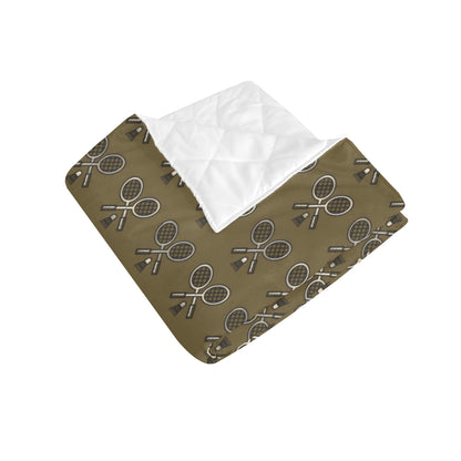 Badminton Pattern Print Design 07 Premium Quilt