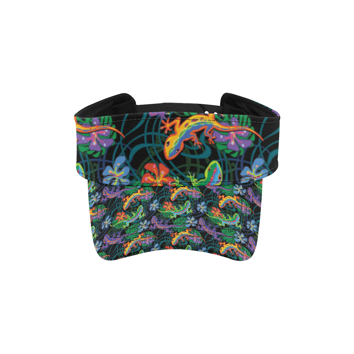 Gecko Colorful Pattern Print Design 01 Unisex Sun Visor