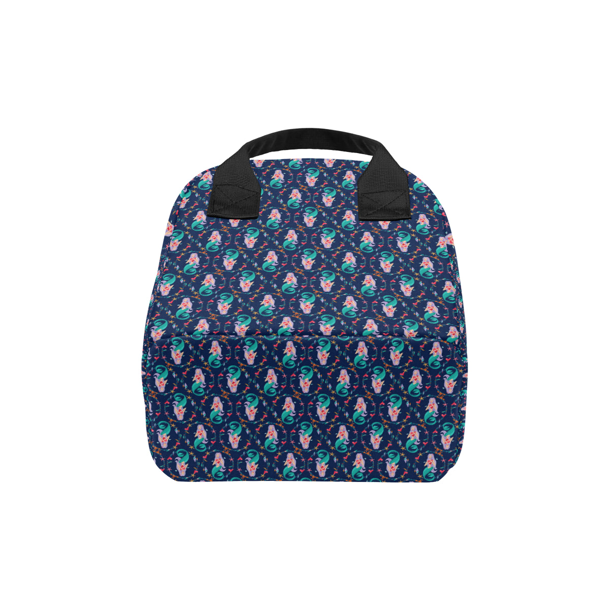 Mermaid Girl Cute Design Print Insulated Lunch Bag