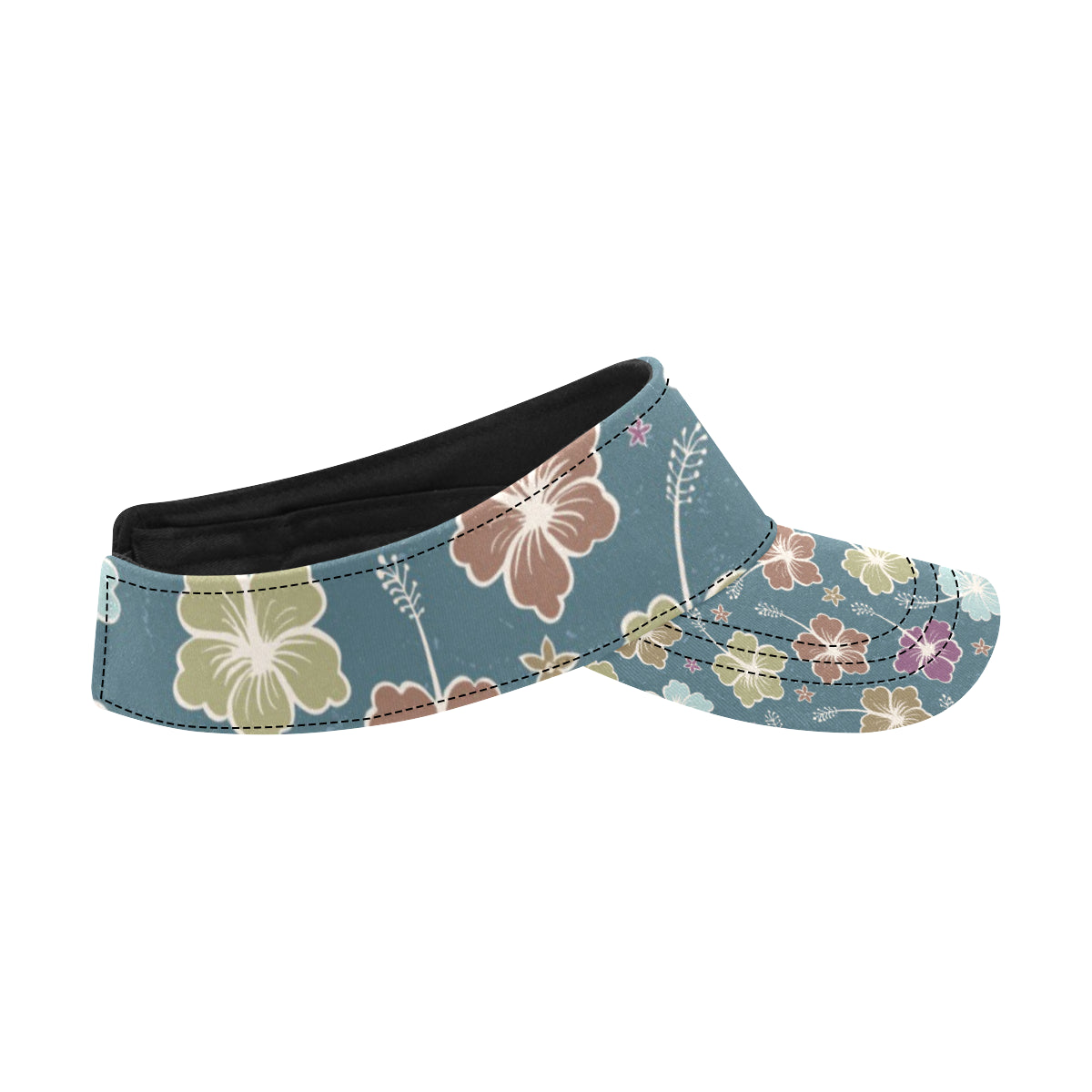 Hibiscus Pattern Print Design HB033 Unisex Sun Visor