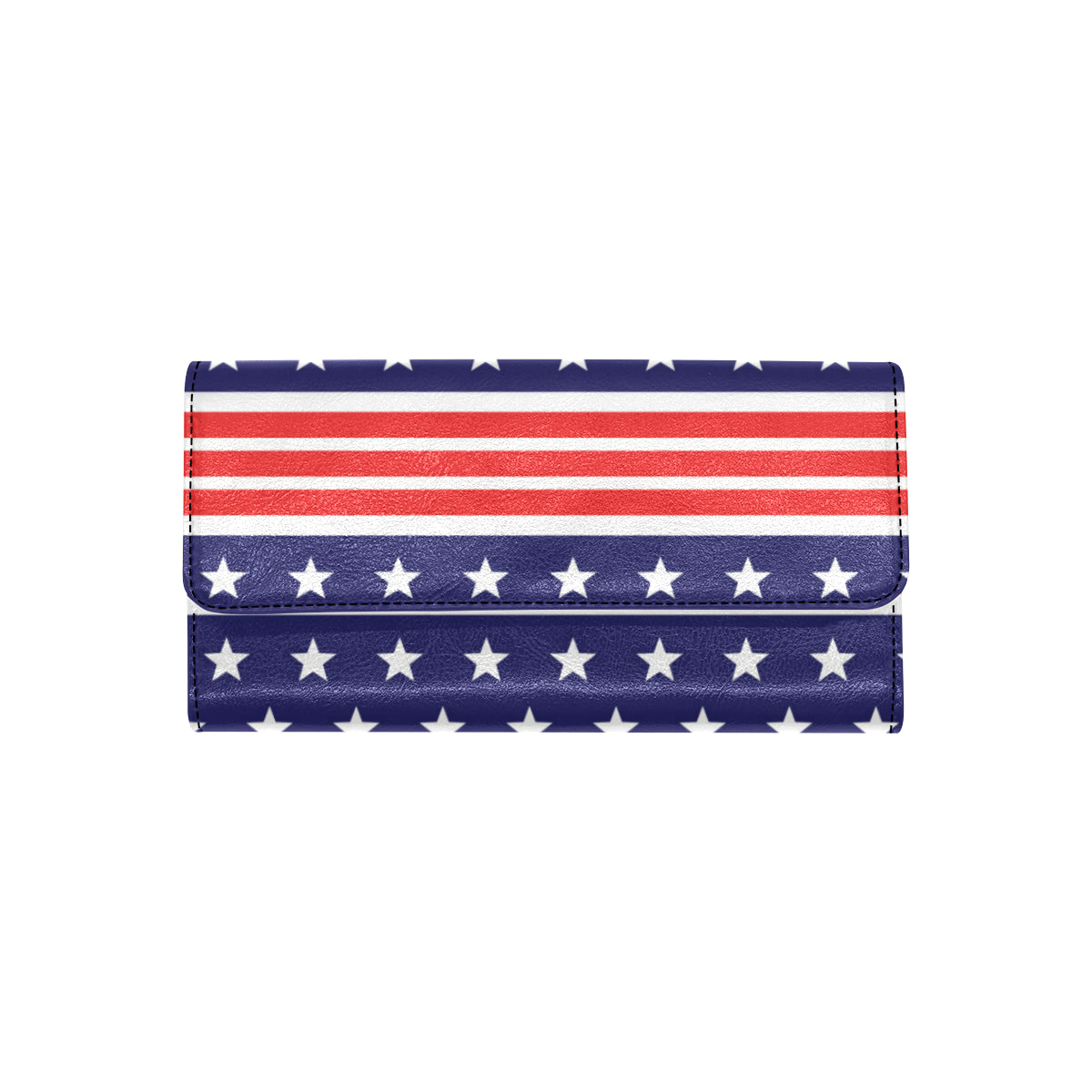 Patriotic Pattern Print Design A04 Women's Trifold Wallet