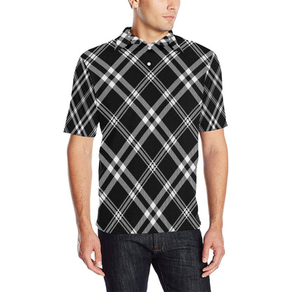 Madras Pattern Print Design 03 Men Polo Shirt