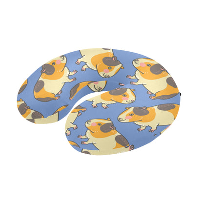 Guinea Pig Pattern Print Design 01 U-Shaped Travel Neck Pillow